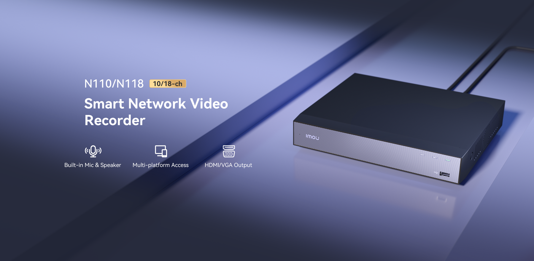 IMOU N110 10-channel H.265 4K network video recorder
